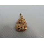 9ct Yellow Gold Tutankhamen Pendant