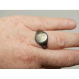 9ct Gold Signet Ring Vacant - 4gms