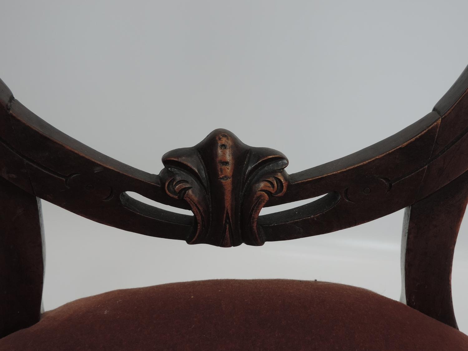 Victorian Balloon Back Dining Chair - Image 4 of 6