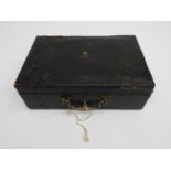 Leather Covered Stationery Box - Wickwar & Co 6 Poland Street, Manufactures to HM Stationery Office