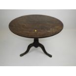 Victorian Oak Tilt Top Table