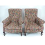 Pair of Edwardian Upholstered Armchairs