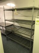 4-shelf adjustable Rack, 1520mm x 620mm (located in Snack Kitchen)