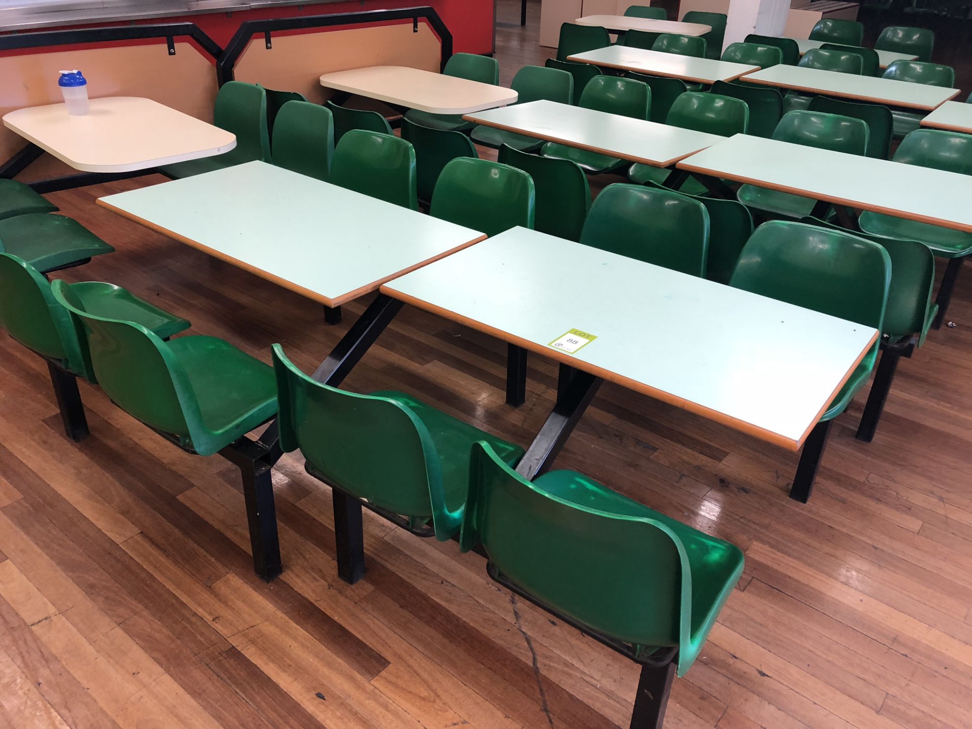 11 various 4-seat Canteen Tables (located in Dining Hall) - Image 2 of 5