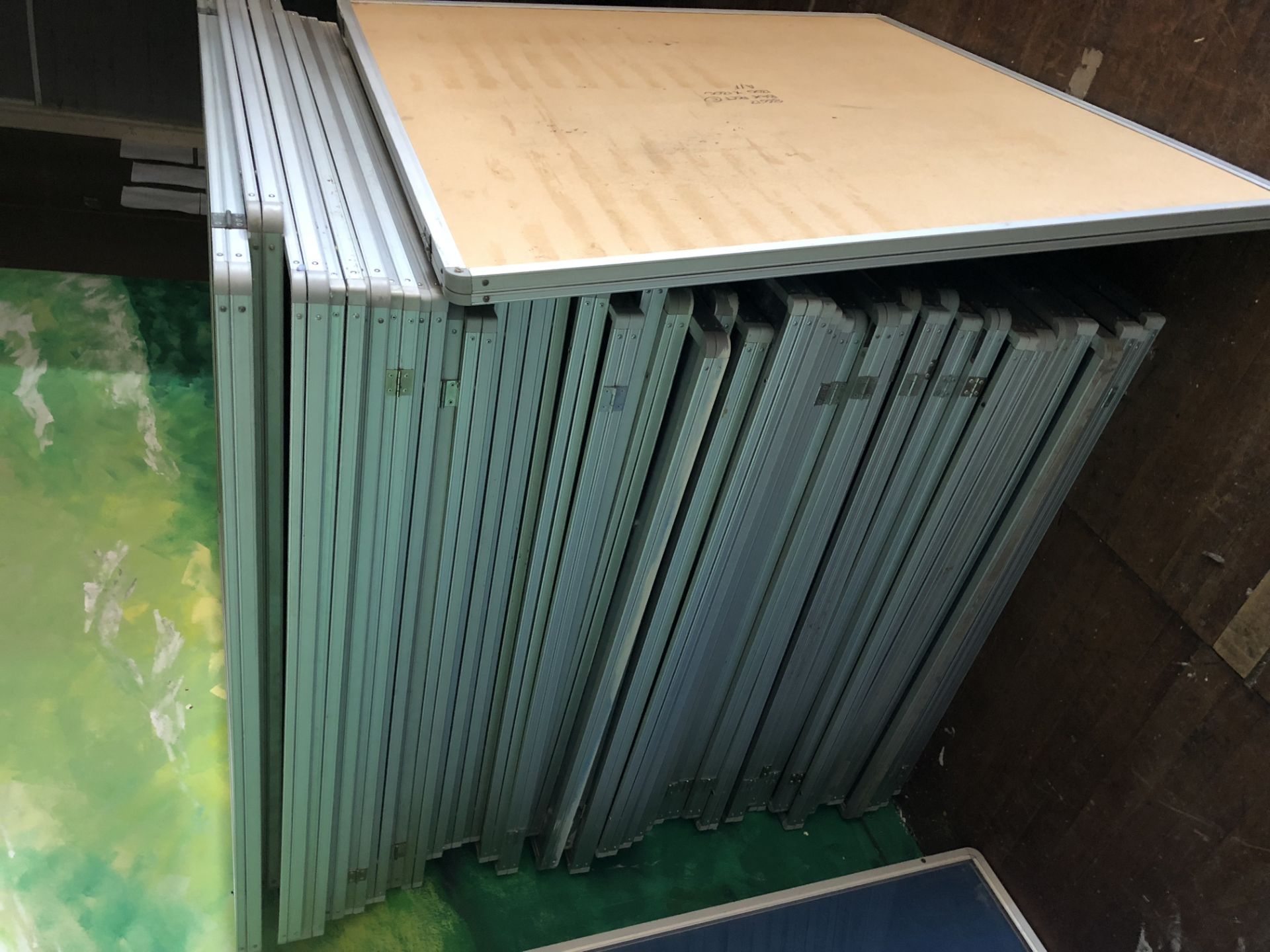 10 glazed single door Noticeboards, 1200mm x 1200mm (located in Main Hall) - Image 2 of 2