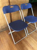 60 K tubular framed Folding Chairs, with storage trolley (located in Main Hall)