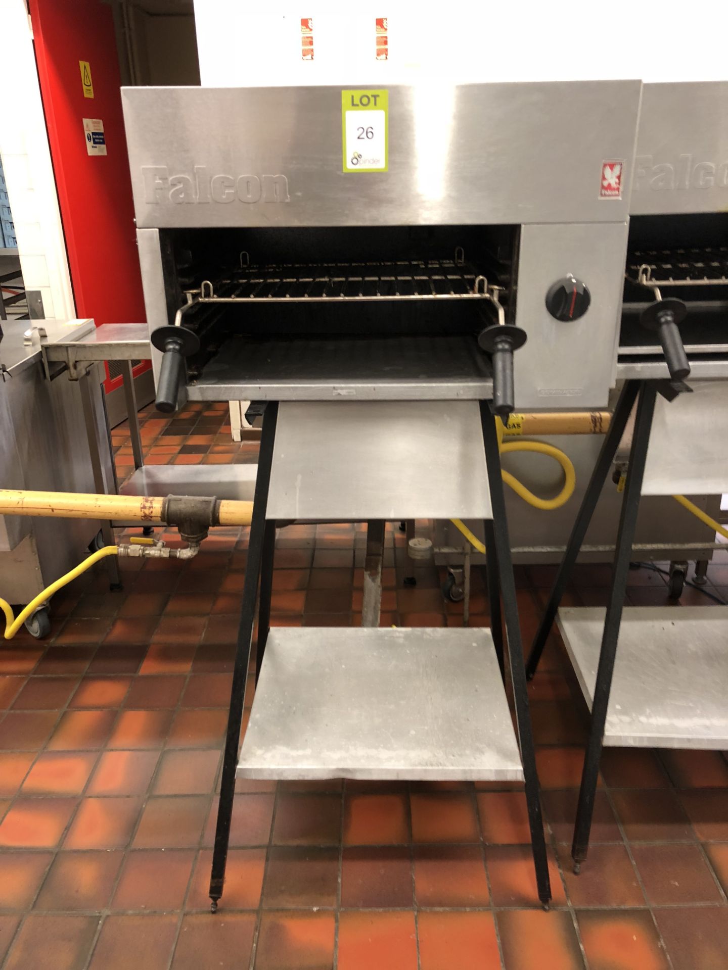 Falcon Dominator stand mounted gas fired Grill (located in Kitchen) - Image 2 of 2