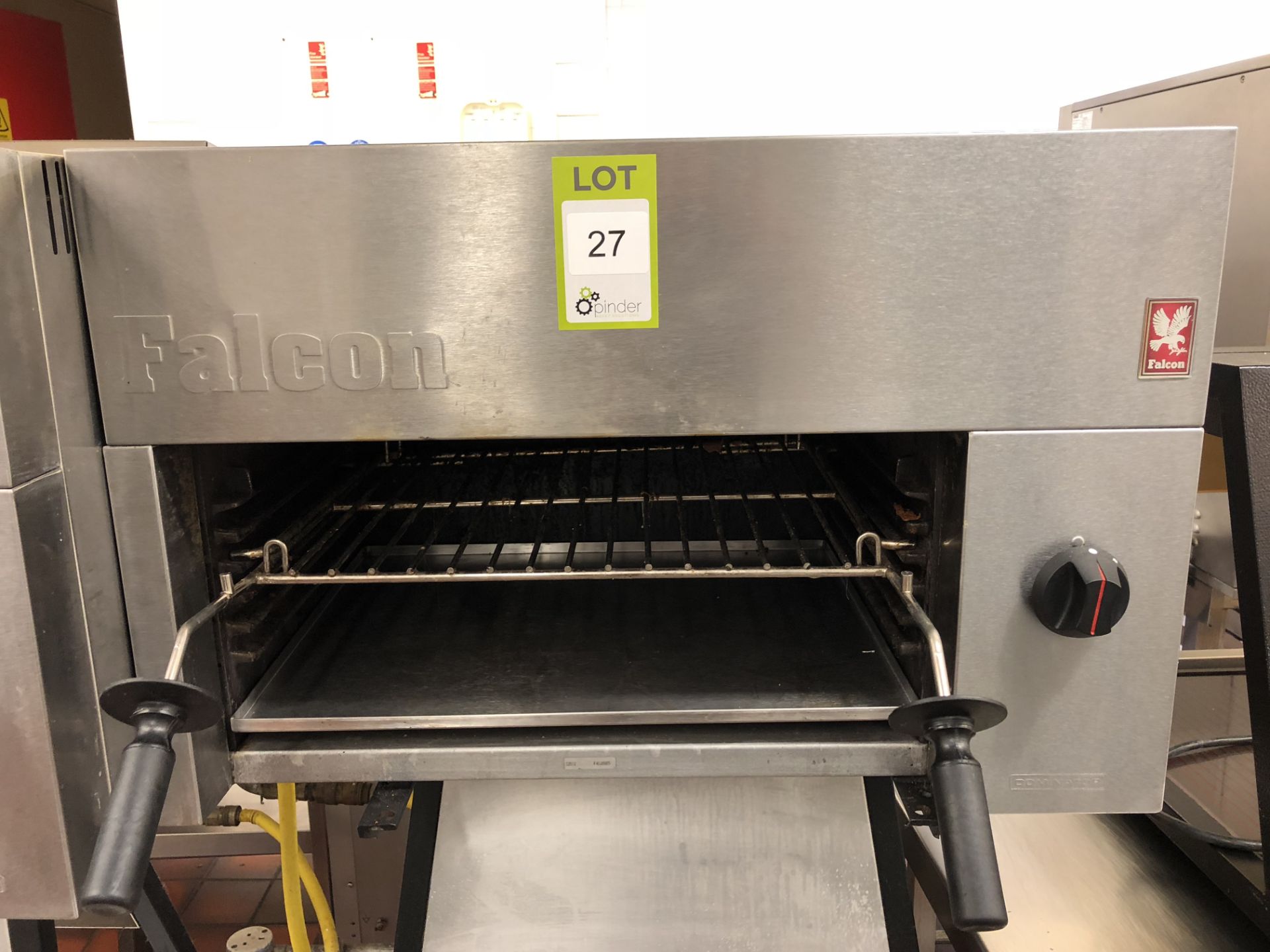 Falcon Dominator stand mounted gas fired Grill (located in Kitchen)
