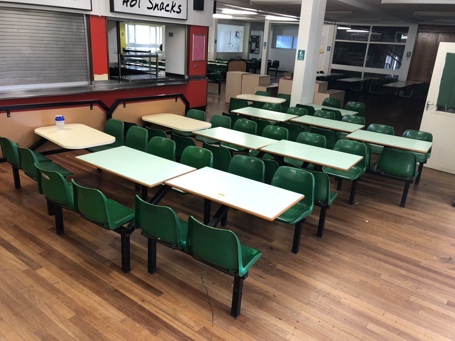 11 various 4-seat Canteen Tables (located in Dining Hall)
