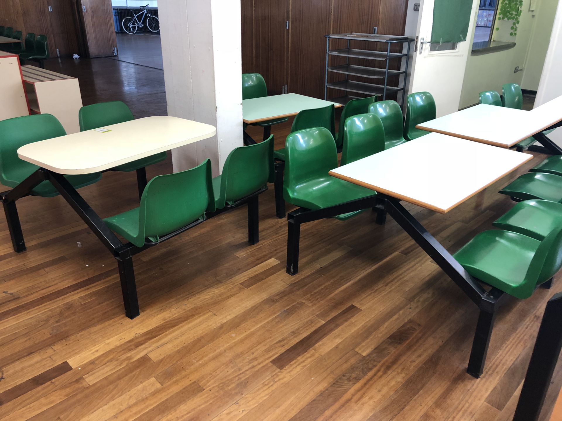 11 various 4-seat Canteen Tables (located in Dining Hall) - Image 4 of 5