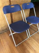 60 K tubular framed Folding Chairs, with storage trolley (located in Main Hall)