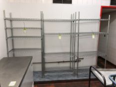 3 NSF 4-shelf Food Storage Racks, 920mm x 460mm