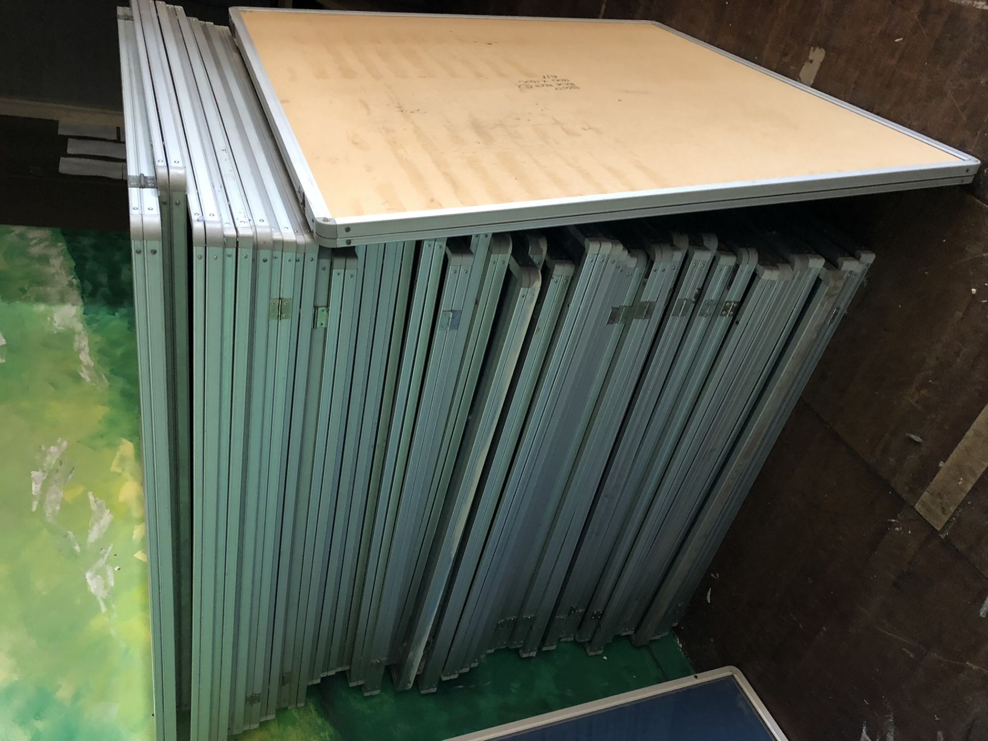 10 glazed single door Noticeboards, 1200mm x 1200mm (located in Main Hall) - Image 2 of 2