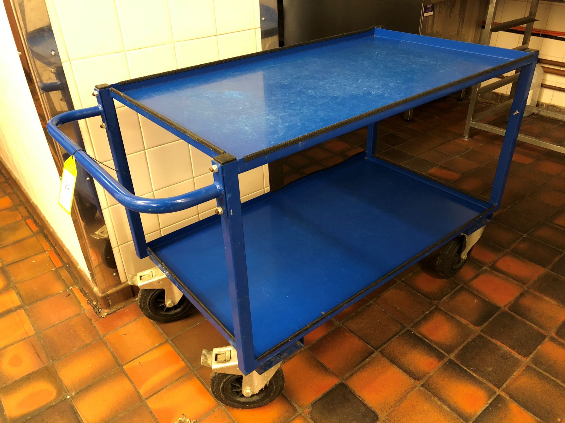 Tubular framed 2-tier Trolley, 1020mm x 600mm (located in Kitchen)