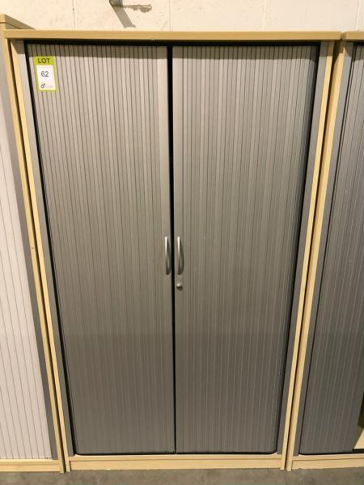 Beech effect double tambour door Cabinet, 1060mm x 1900mm