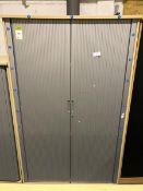 Beech effect double tambour door Cabinet, 1200mm x 2000mm