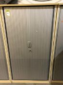 Beech effect double tambour door Cabinet, 1060mm x 1900mm