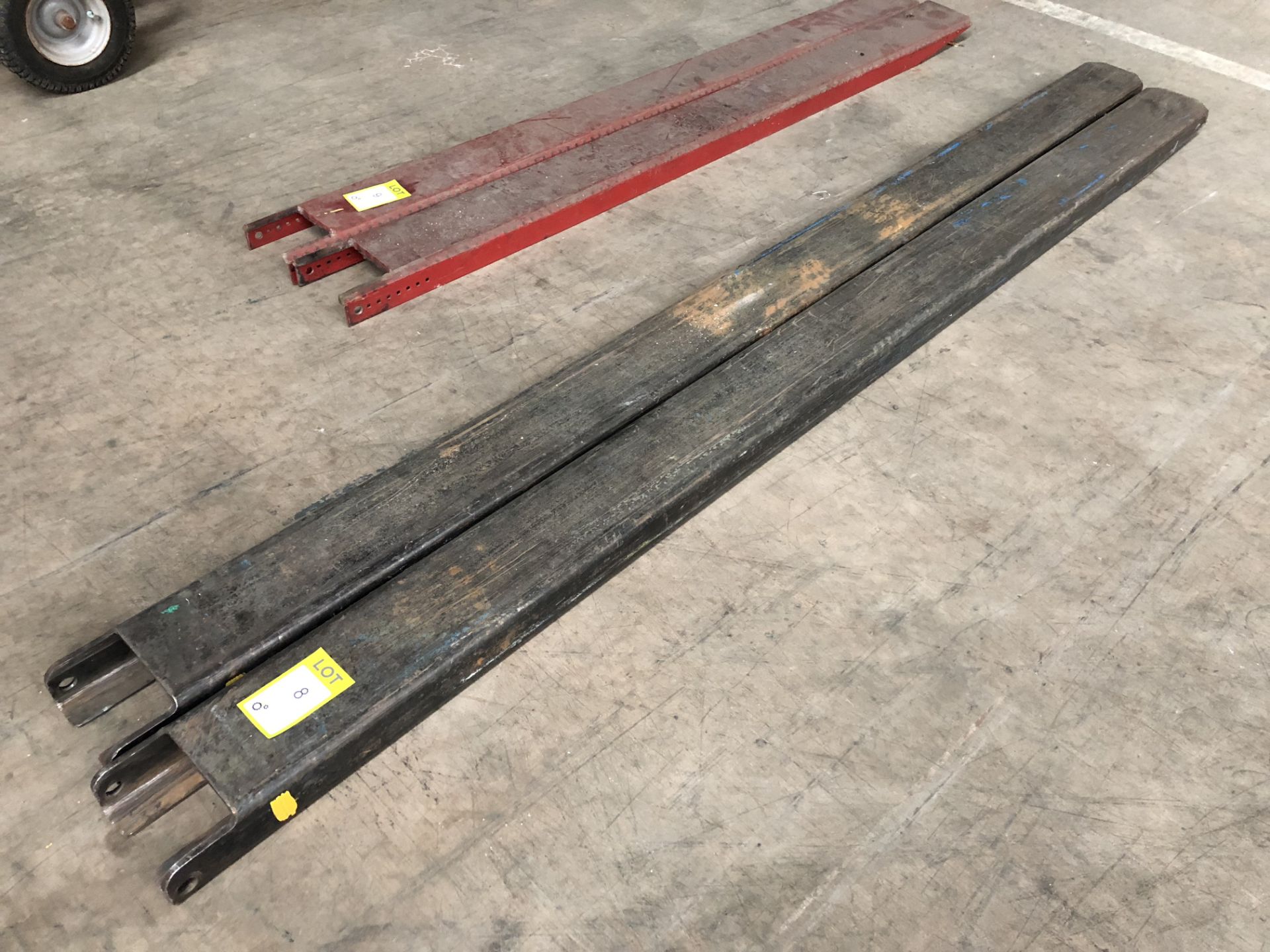 Pair Forklift Truck Extension Tines, 2450mm