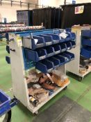 Fitters double sided Stock Cart, with fixings, parts bins, etc (located in Bay 3)