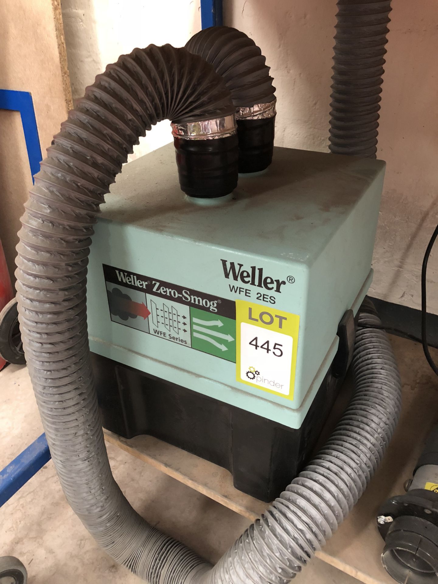 Weller WFE2ES Fume Extractor, 240volts and mobile Workbench, 1800mm x 750mm (located in Bay 4) - Image 2 of 3