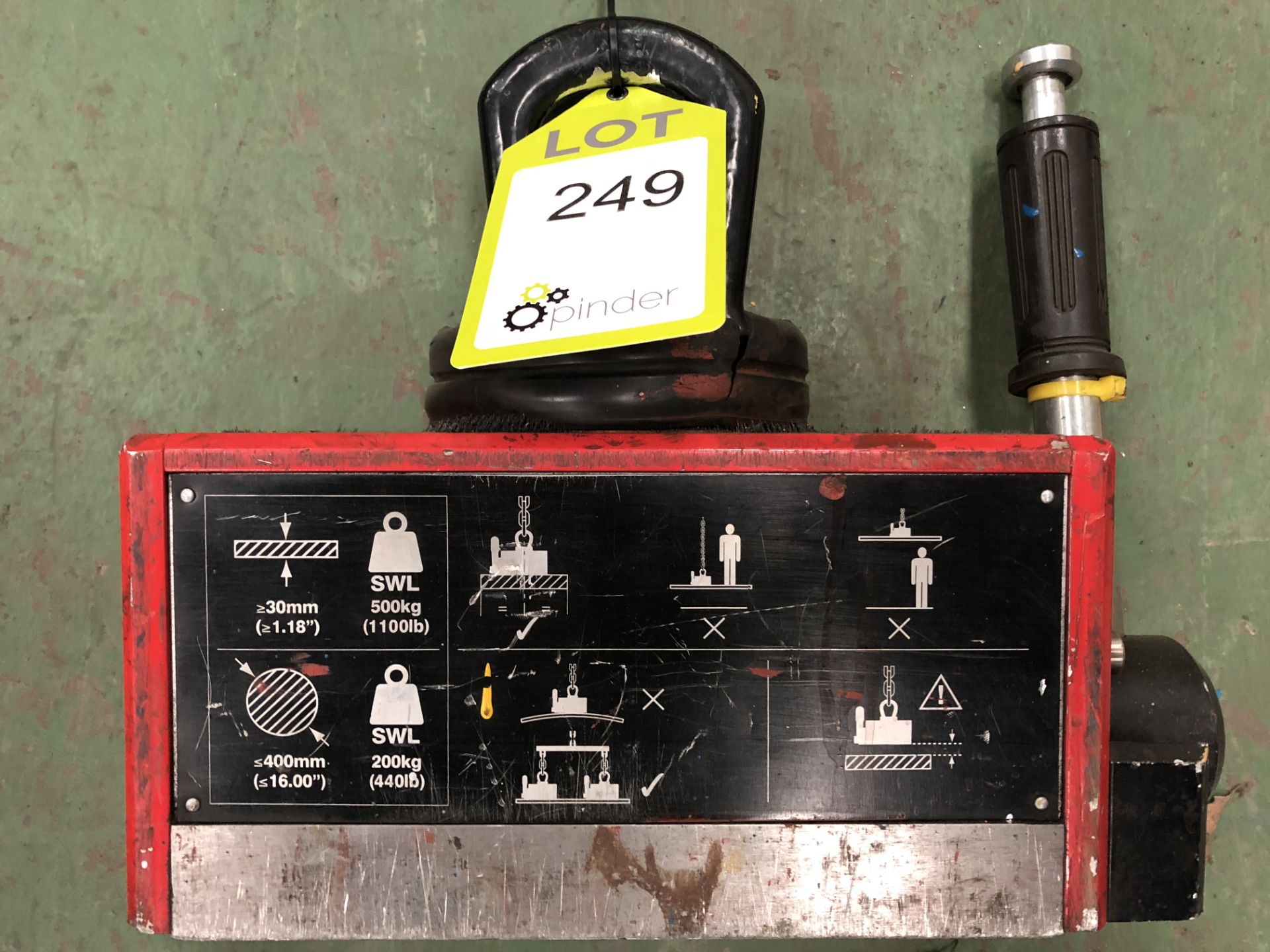 Eclipse Ultralift Plus Lifting Magnet, 500kg (located in Bay 3)