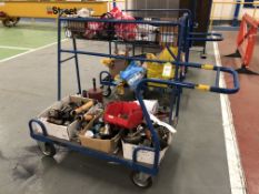 Fabricated Work Cart and Contents (located in Bay 3)