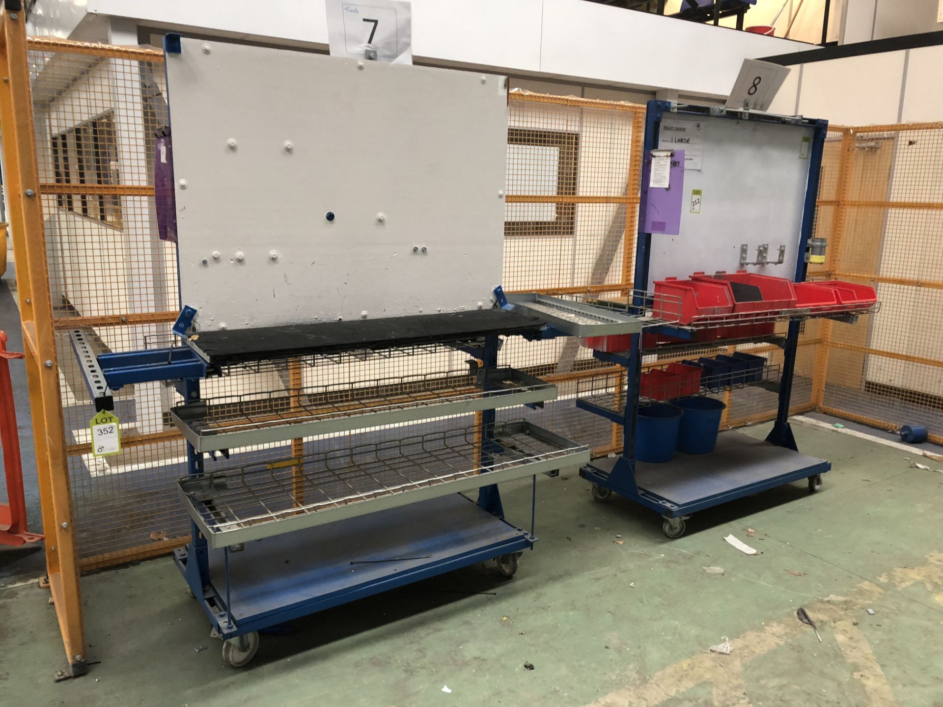 2 fabricated Work Trolleys (located in Bay 4)
