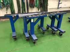 3 fabricated mobile Trestles, 1500mm (located in Bay 3)