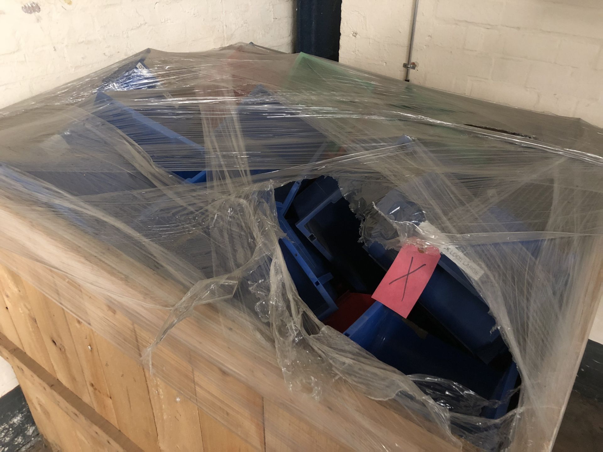 Large quantity plastic Parts Bins, to stillage (located in Bay 4) - Image 2 of 2
