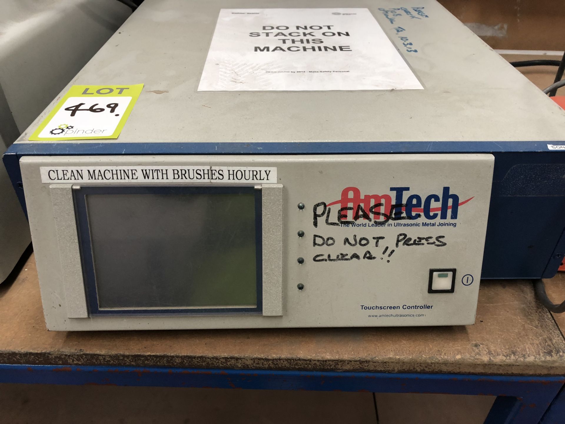 AM Tech 2032 foot operated Ultrasonic Cable Spliceer with AM Tech APT-2040E touchscreen - Image 3 of 3