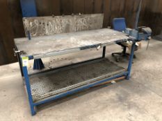 Fabricated Workbench, 1800mm x 800mm with engineers vice (located in Bay 3b)