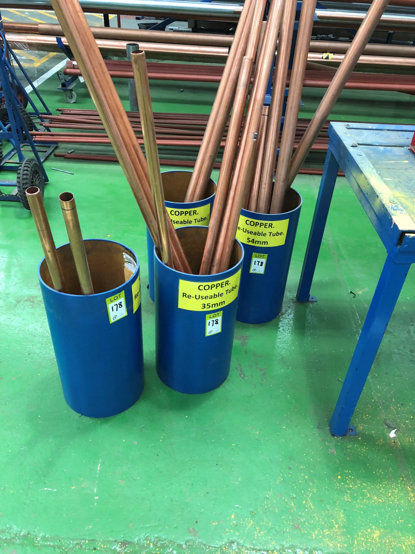 LOT UPDATED Quantity Copper Pipe Offcuts, to 4 bins