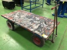Steel framed Work Cart, 1820mm x 910mm (located in Bay 3)