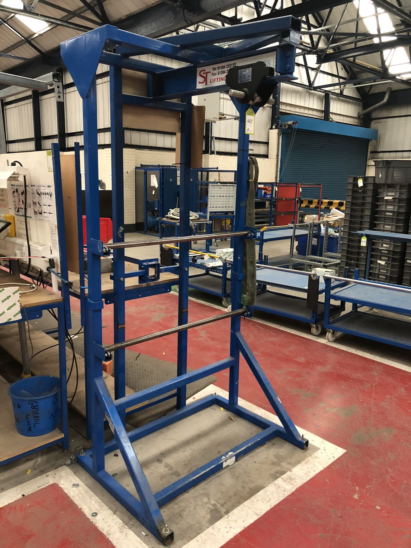 Fabricated Cable Roll Dispensing Gantry (located in Bay 4)