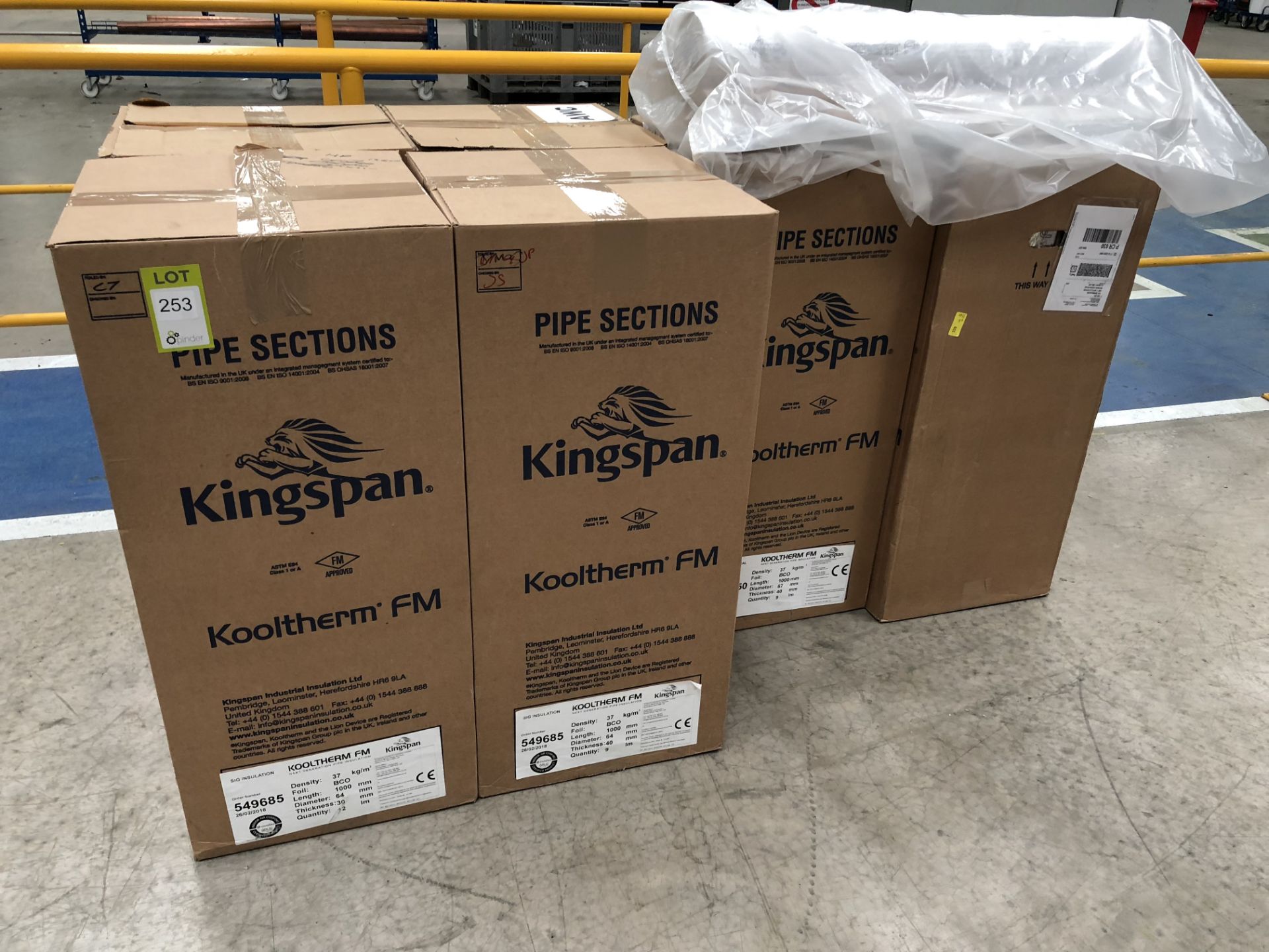 6 boxes Kingspan Kooltherm FM Pipe Insulation (located in Bay 4)