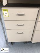 Mobile 3-drawer Unit, 500mm wide, grey (located in Room E)