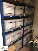 3 5-shelf boltless Archive Racks (located in Room F)