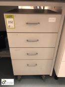 Mobile 4-drawer Unit, 450mm (located in Room H)