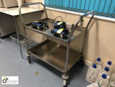 Stainless steel 2-tier Trolley (located in Room E)