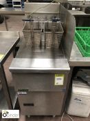 Pitco stainless steel gas fired twin basket Deep F