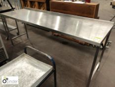 Stainless steel Preparation Table, 2400mm x 700mm,