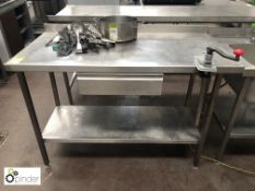 Stainless steel Preparation Table, 1350mm x 700mm,