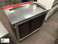 Stainless steel mobile Servery Cabinet