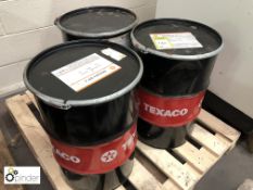 3 small drums Texaco Starplex EP2 Engine Oil, 50kg