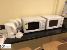 2 Microwave Ovens (located in Kitche