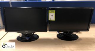2 View Sonic 19in flat panel Monitors (located in Main Office, ground floor)