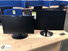 2 various flat panel Monitors, 21in and 19in (located in Suite 3, first floor)