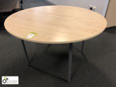 Beech effect circular Meeting Table, 1200mm diameter (located in Suite 3, first floor)