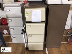5 various 4-drawer Filing Cabinets and Drawing Board (located in Gymnasium, basement)