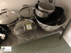 Quantity Pots, Pans, Jug Flasks, etc (located in Wheelright Refectory, basement)